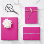 Solid Colour Elegant Pink Template Create Your Own Wrapping Paper Sheet<br><div class="desc">Create Your Own Trendy Elegant Modern Stylish Pink Template Solid Colour Simple Matte Gift Wrapping Paper Flat Sheet Set of 3.</div>