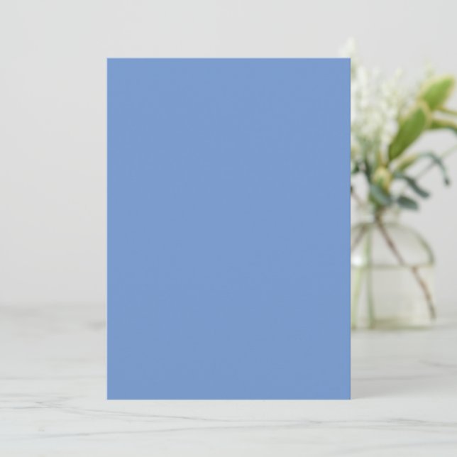 Solid Colour Flat Invitations Announcements Card (Standing Front)