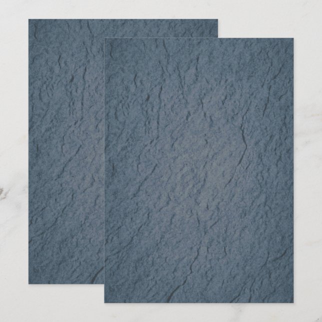 Solid Colour Flat Invitations Announcements Card (Front/Back)