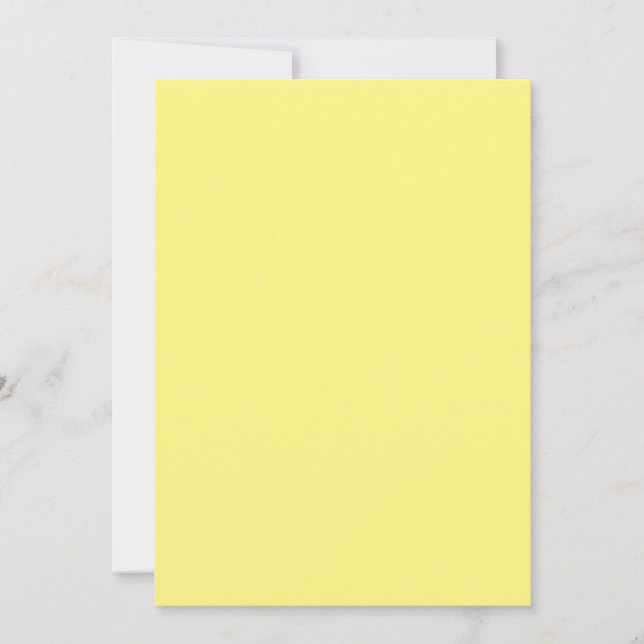 Solid Colour Flat Invitations Announcements Card (Front)