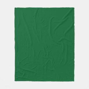 Solid Colour: Forest Green Fleece Blanket
