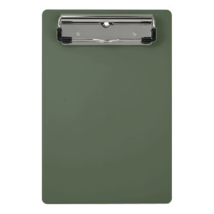 Solid colour Forest Moss dark green Mini Clipboard