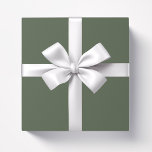 Solid colour Forest Moss plain green Wrapping Paper<br><div class="desc">Solid colour Forest Moss plain green design.</div>