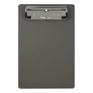 Solid colour Forest Shadow green grey Mini Clipboard