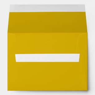 Solid colour goldenrod plain mustard yellow envelope