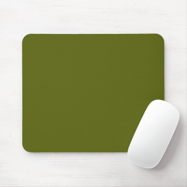 Solid colour grape vine dark green mouse mat (With Mouse)