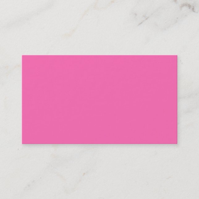 Solid Colour: Hot Pink #2 Business Card (Front)