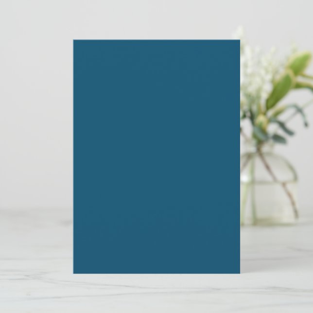 Solid Colour Invitations Announcements Card (Standing Front)