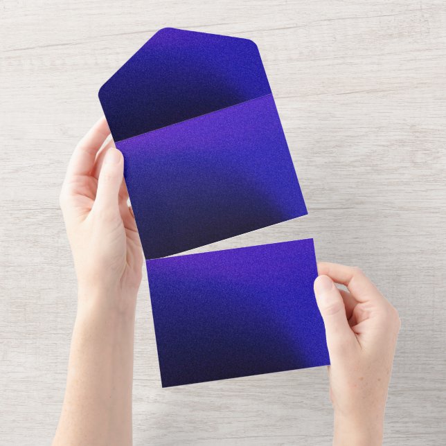 Solid Colour Invitations Announcements Card (Tearaway)