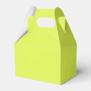 Solid colour key lime yellow green favour box