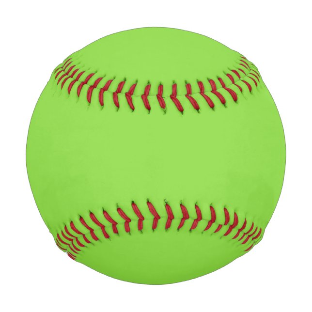 Solid colour kiwi green baseball (Front)