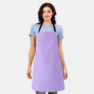 Solid colour lavender purple apron