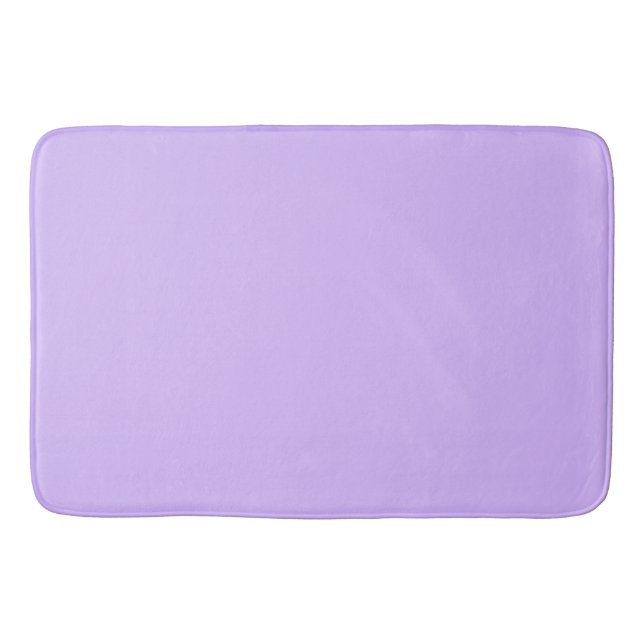 Solid colour lavender purple bath mat (Front)