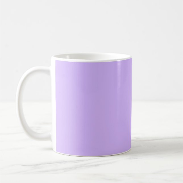 Solid colour lavender purple coffee mug (Left)