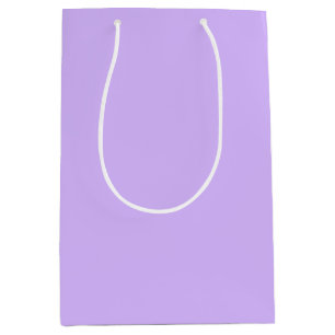 Solid colour lavender purple medium gift bag