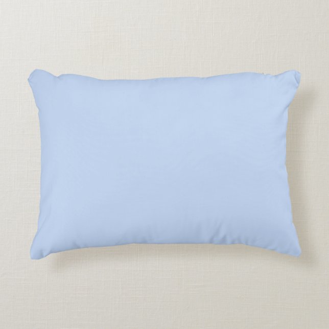 Solid colour light baby blue decorative cushion (Front)