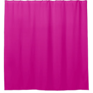 Solid colour light berry pink fuchsia shower curtain