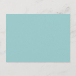 Solid Colour Light Blue 99CCCC Background Postcard