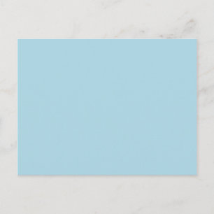 Solid Colour Light Blue Postcard