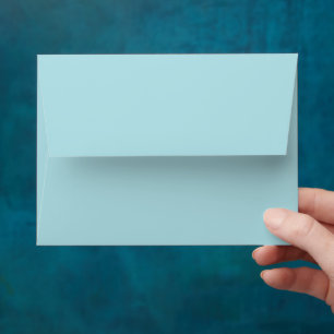 Solid Colour Light Powder Blue Envelope