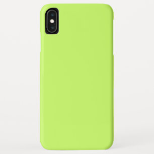 Solid colour light yellow green iPhone XS max case
