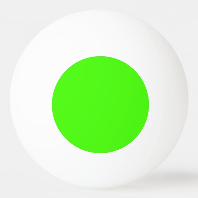 Solid Colour: Lime Green Ping Pong Ball (Front)