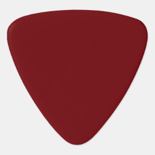 Solid colour mahogany red guitar pick