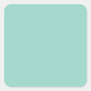 Solid Colour Mint Square Sticker
