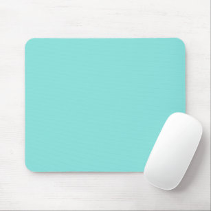 Solid colour misty teal turquoise mouse mat