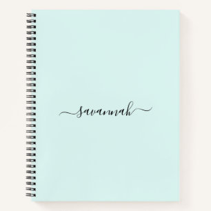 Solid Colour  Monogram Sketchbook  Notebook