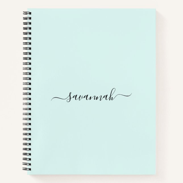Solid Colour  Monogram Sketchbook  Notebook (Front)