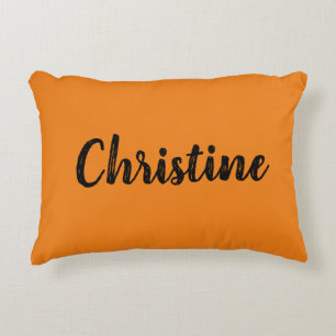 Solid Colour Name Template Decorative Cushion