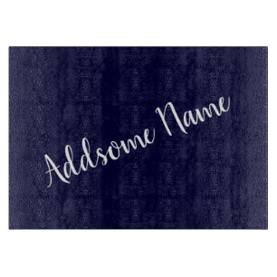 Solid colour Navy Blue Kitchen Cutting Board