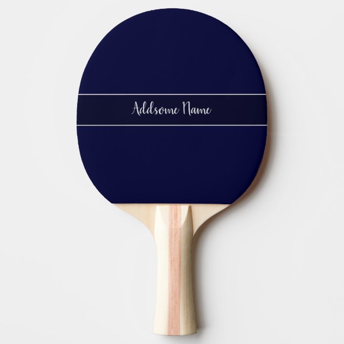 Solid colour Navy Blue Modern Stylish Ping Pong Paddle | Zazzle.co.uk