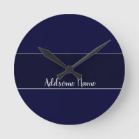 Solid colour Navy Blue Modern Stylish
