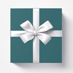 Solid colour Oceanic Teal blue Wrapping Paper