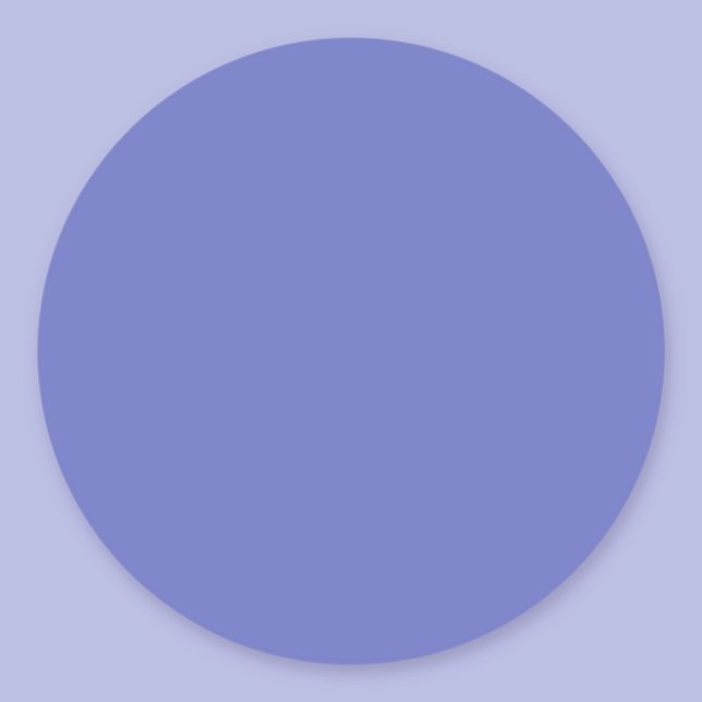 Solid Colour of Pure Purple Violet Template Classic Round Sticker (Creator Uploaded)