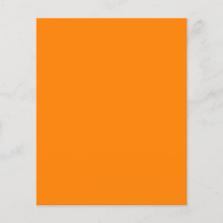 Solid Colour Orange Modern Minimalist Blank