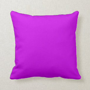 solid colour orchid magenta purple throw pillow