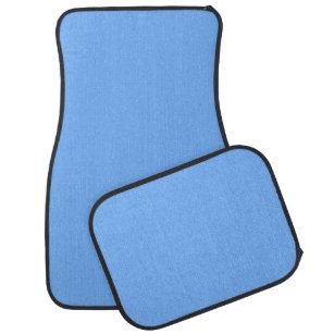 Solid colour plain aero sky blue car mat