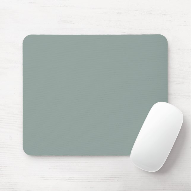 Solid colour plain agave green blue mouse mat (With Mouse)