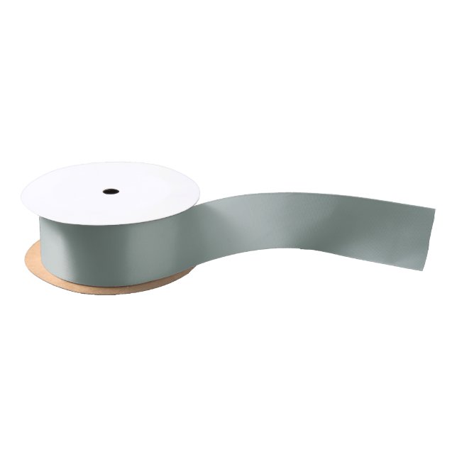 Solid colour plain agave green blue satin ribbon (Spool)