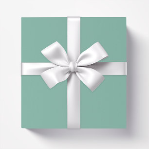 Solid colour plain Amazonite pastel green Wrapping Paper