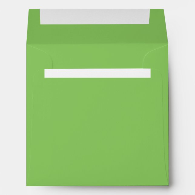Solid colour plain apple orchard pastel green envelope (Back (Bottom))