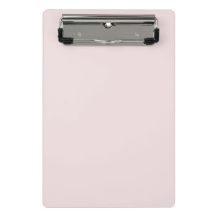 Solid colour plain blushing pink mini clipboard