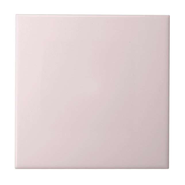 Solid colour plain blushing pink tile (Front)