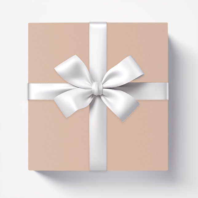 Solid colour plain Cashmere beige Wrapping Paper (Creator Uploaded)
