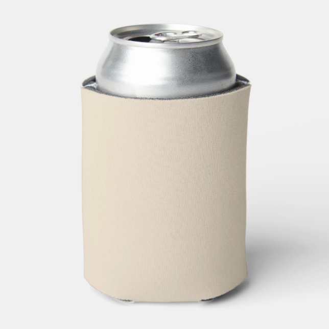 Solid colour plain Champagne beige Can Cooler (Can Front)