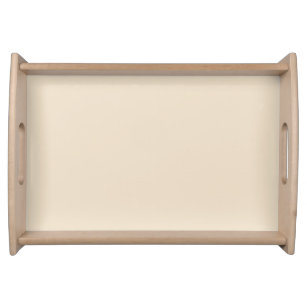 Solid colour plain Champagne beige Serving Tray