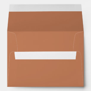 Solid colour plain Copper brown Envelope